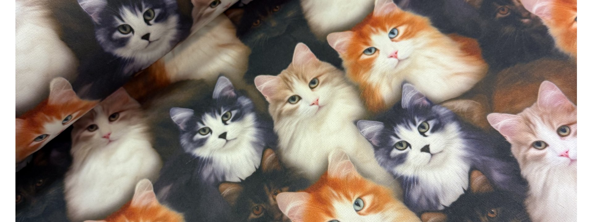 Nytt i butiken, mjuk fleece med katter