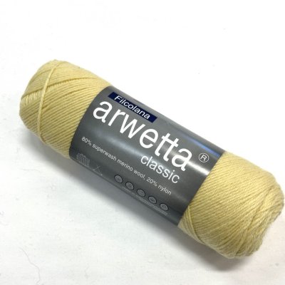 Arwetta Classic, färg 196 vaniljgul.