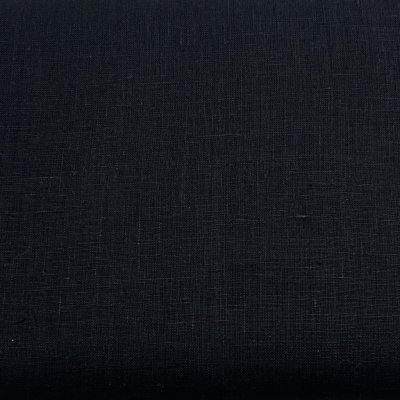 Mellanfjärden svart, 100% linne, tygbredd 145 -150 cm.