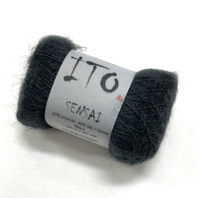 Sensai, Kid Mohair/silke, 322 mörk grå.