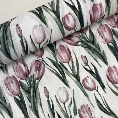 gardintyg-metervara-tulpaner-inredningstyg