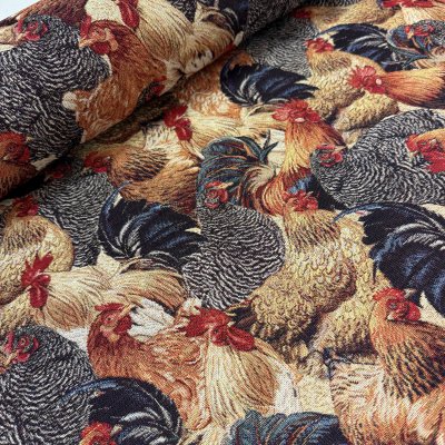 möbeltyg-inredningstyg-höns-tuppar