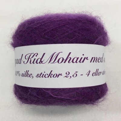 Kid Mohair/mullbärsilke lace, lila