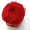 Tilia f. 218 röd, 70% Kidmohair, 30% silke 210m/25g nystan.
