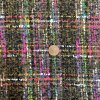  Chanel-look, Boucle Chenille, färg 802 brun/multi., tygbredd 145 cm.