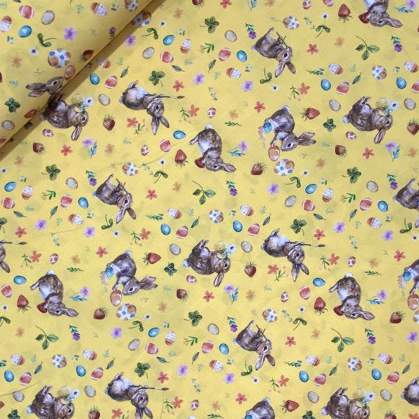  10199, Kaniner, tygbredd 140cm.