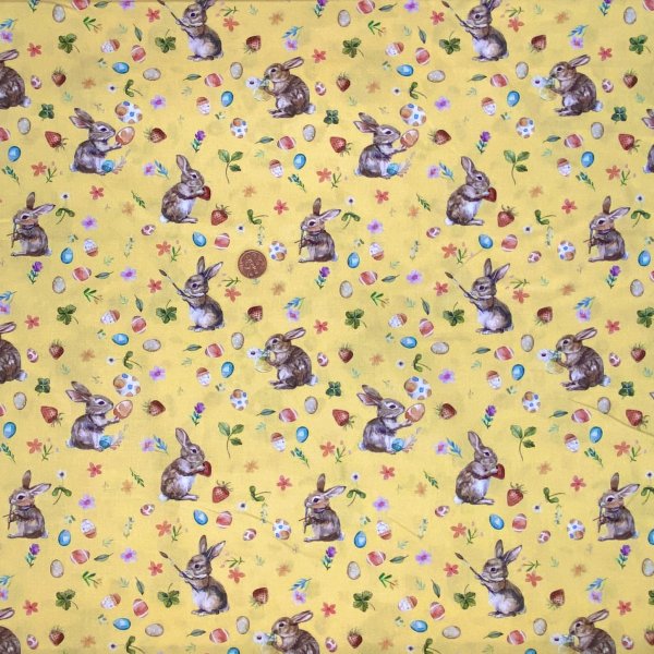  10199, Kaniner, tygbredd 140cm.