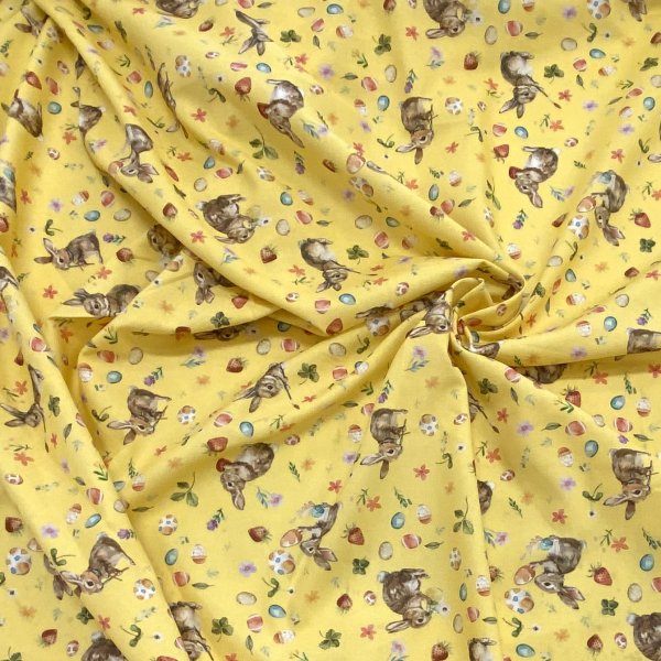  10199, Kaniner, tygbredd 140cm.