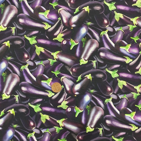 19108, Aubergine, tygbredd 110 cm, 100% bomull.