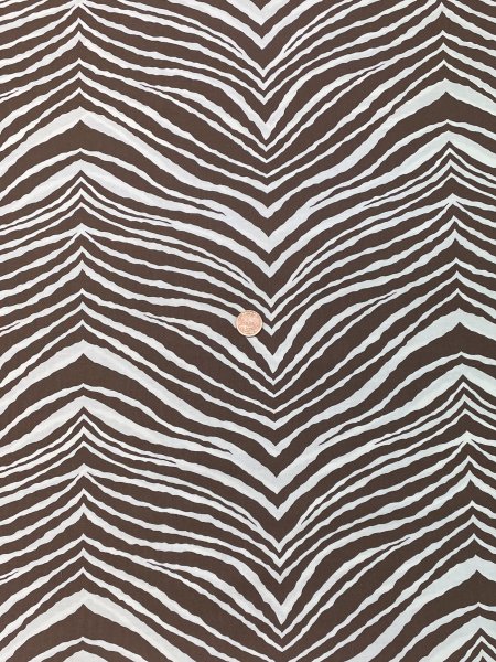 14193, brunt zebramönster, tygbredd 110 cm