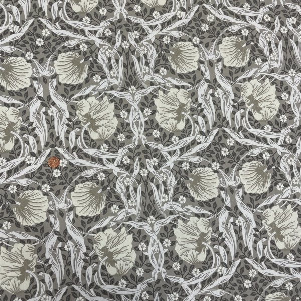 301203 Morris brun, beige, cream 100% bomull, tygbredd 140 cm.