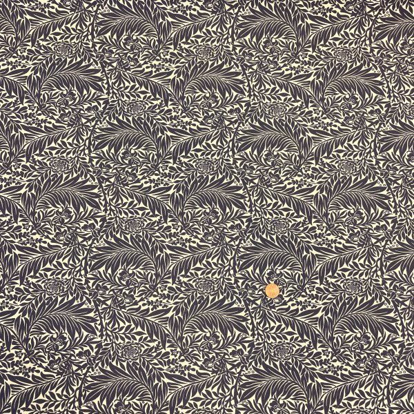 301202 Morris marin, natur, 81% bomull, 19% lin tygbredd 140 cm.