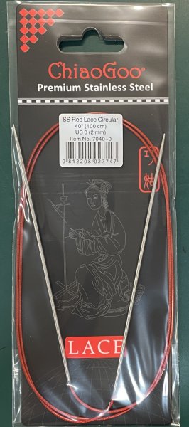 ChiaGoo red lace stickor