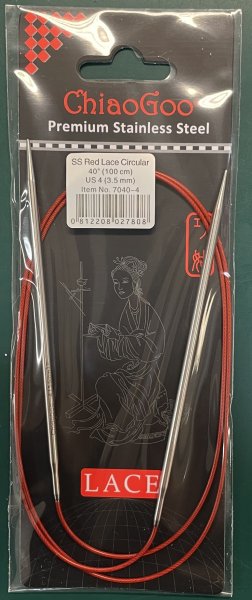 ChiaGoo red lace stickor